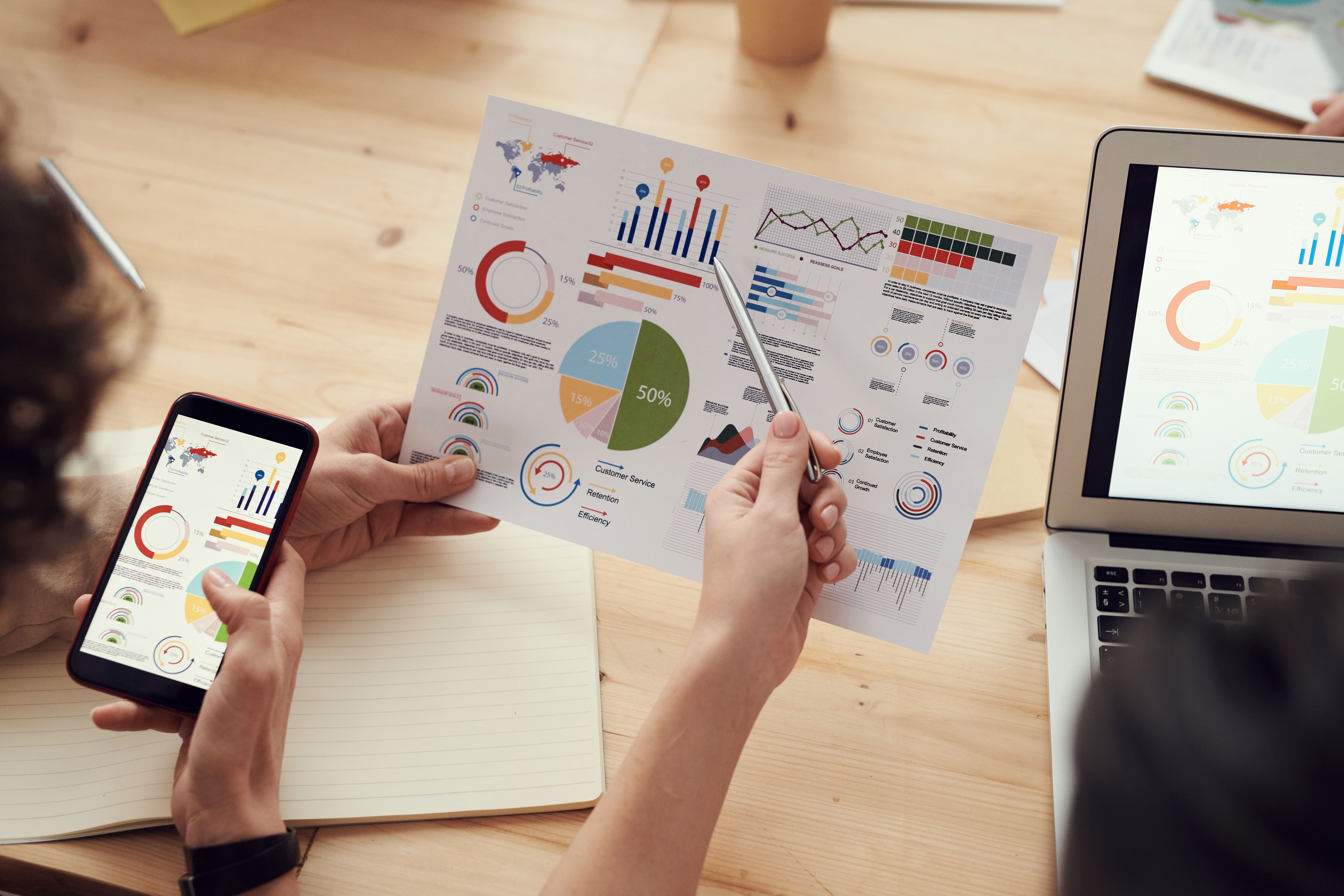 Professional marketing team collaboration